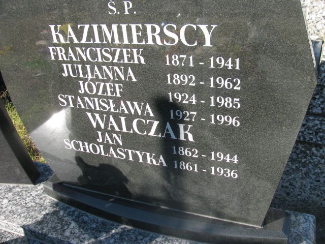 Julianna Kazimierska 1891 Jasieniec - Grobonet - Wyszukiwarka osób pochowanych