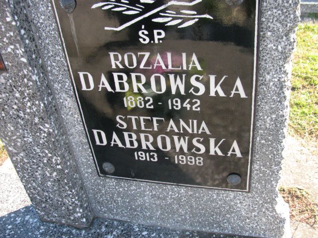 Rozalia Dąbrowska 1881 Jasieniec - Grobonet - Wyszukiwarka osób pochowanych