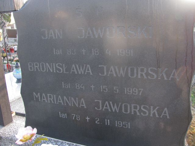 Jan Jaworski 1908 Jasieniec - Grobonet - Wyszukiwarka osób pochowanych
