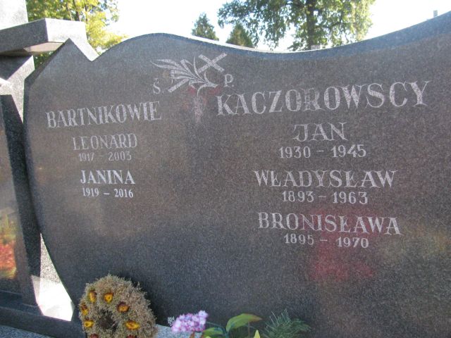 Władysław Kaczorowski 1892 Jasieniec - Grobonet - Wyszukiwarka osób pochowanych