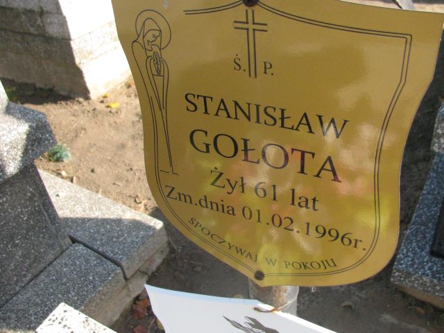 Stanisław Gołota 1935 Jasieniec - Grobonet - Wyszukiwarka osób pochowanych