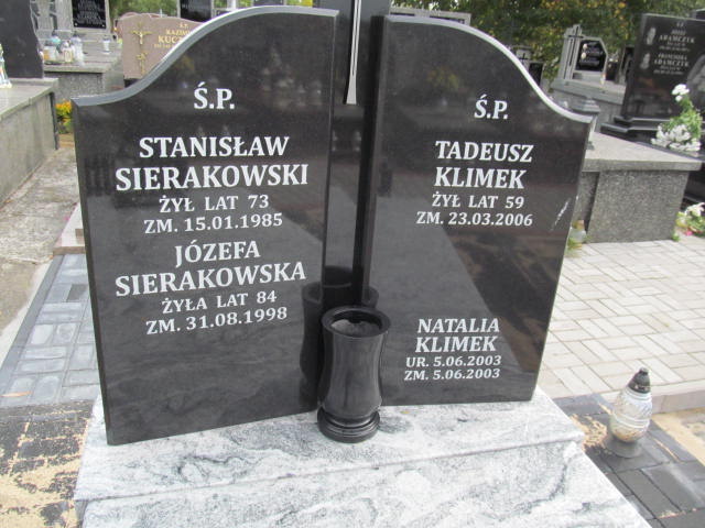 Stanisław Sierakowski 1911 Jasieniec - Grobonet - Wyszukiwarka osób pochowanych