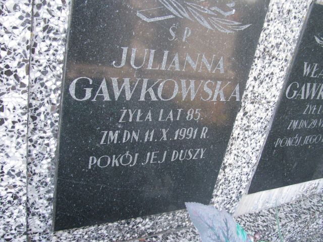 Julianna Gawkowska 1906 Jasieniec - Grobonet - Wyszukiwarka osób pochowanych