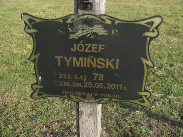 Józef Tymiński 1933 Jasieniec - Grobonet - Wyszukiwarka osób pochowanych