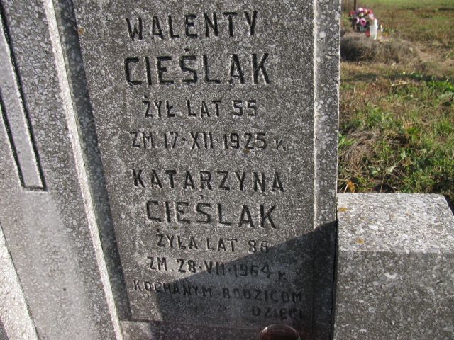 Walenty Cieślak Jasieniec - Grobonet - Wyszukiwarka osób pochowanych