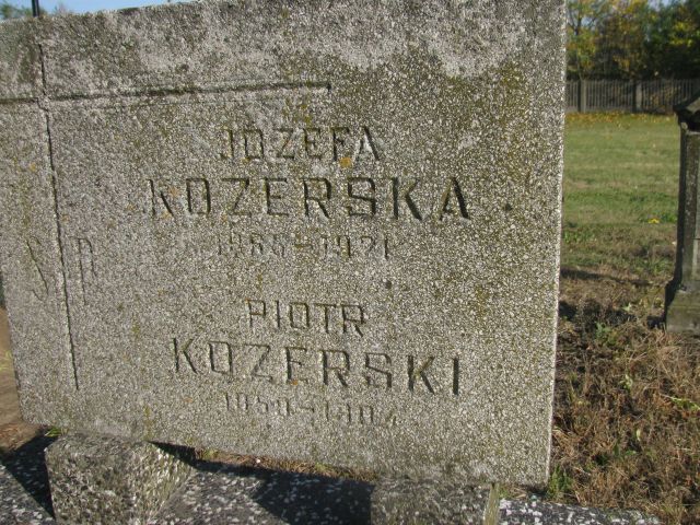 Piotr Kozerski 1849 Jasieniec - Grobonet - Wyszukiwarka osób pochowanych