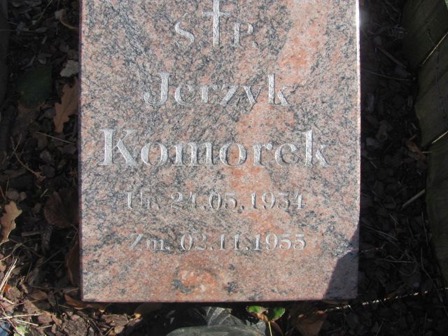 Jerzy Ryszard Komorek 1954 Jasieniec - Grobonet - Wyszukiwarka osób pochowanych