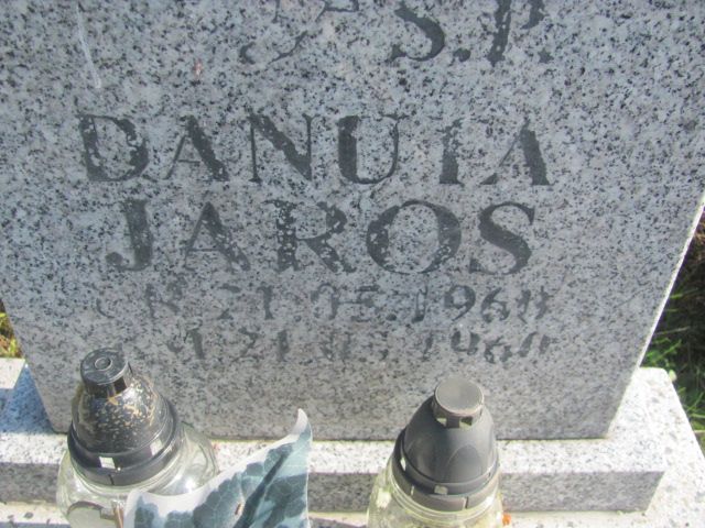 Danuta Jaros 1968 Jasieniec - Grobonet - Wyszukiwarka osób pochowanych