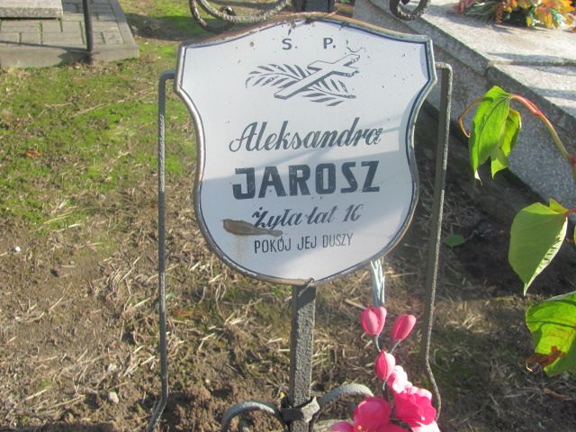 Aleksandra Jarosz Jasieniec - Grobonet - Wyszukiwarka osób pochowanych